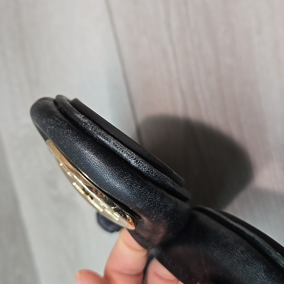 Tory Burch Womens Minnie Travel Logo Leather Loafer Slip on ballet shoes sz 7M - Picture 8 of 15